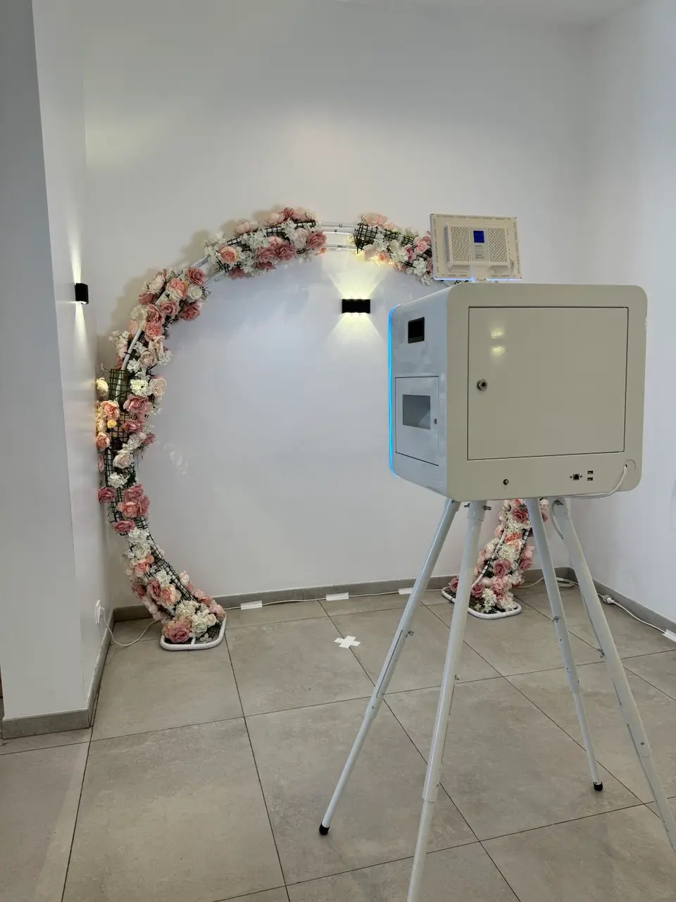 Photobooth mariage arche florale