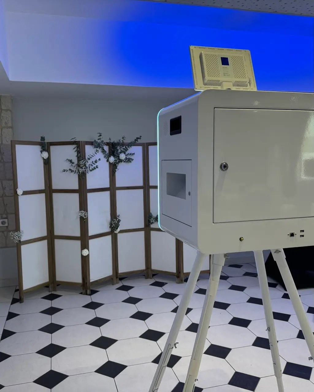 Cabine photobooth SunnyBooth setup classique Paris